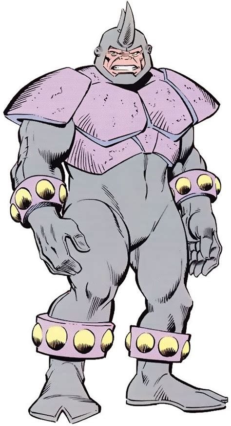 Rhino Marvel Comics Spider Man Villain Character Profile Comic