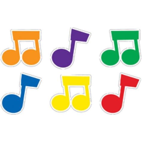 Colorful Music Notes Clipart Free Download On Clipartmag