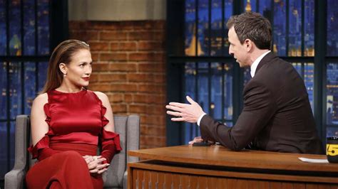 Hot Or Hmm Jennifer Lopez’s Late Night With Seth Meyers Cushnie Et Ochs Fall 2016 Red Open