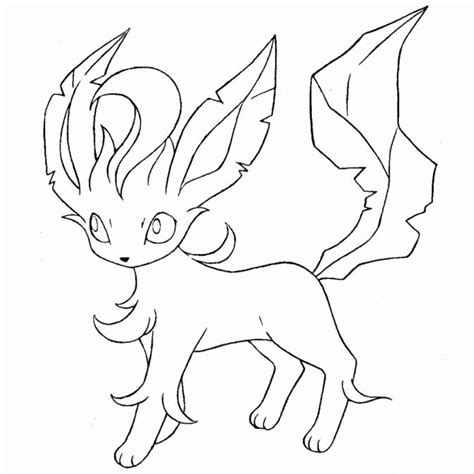 Glaceon Coloring Pages