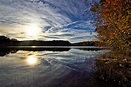 Burke Lake Park - Fall Sunset Photograph by Brendan Reals | Fine Art ...