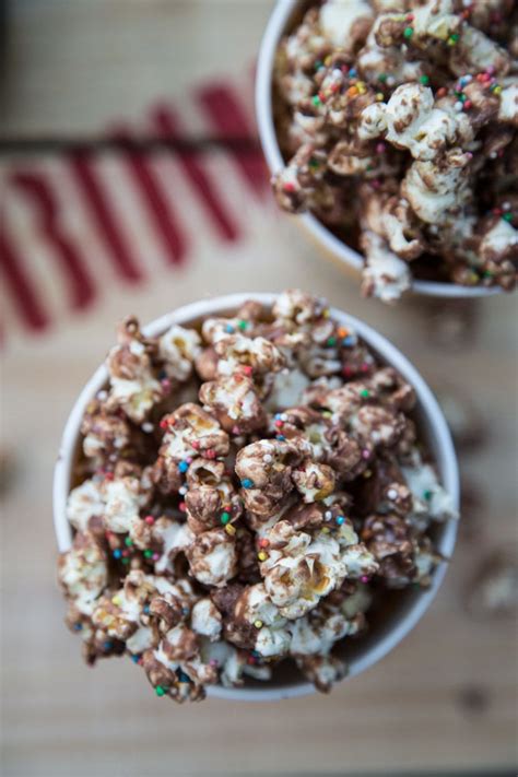 milk chocolate popcorn with sprinkles cook republic delicious donuts yummy snacks yummy