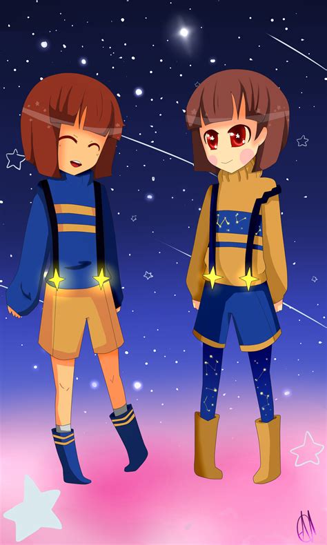 Outertale Frisk And Chara By Eri Berry On Deviantart