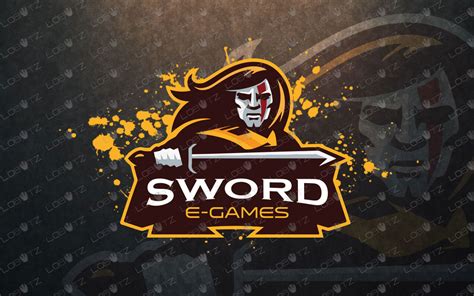 Sword Mascot Logo For Sale Warrior Mascot Logo Lobotz Ltd