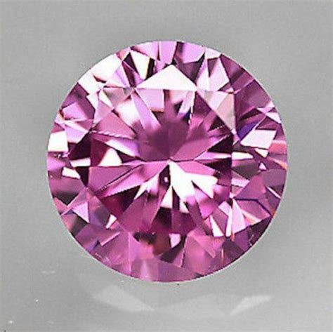 Pink Cz Diamond Aaa Stones Round Faceted Wholesale Cubic Etsy Loose