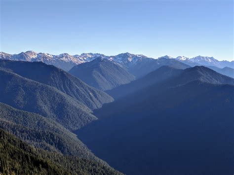 The Olympic Mountains Taken Near Hurricane Ridge Visitor