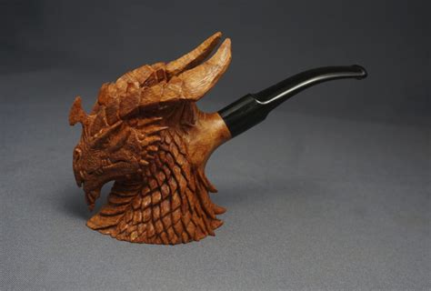 Dragon Tobacco Pipe Handcrafted From Briar Wood Craftsman Pipes