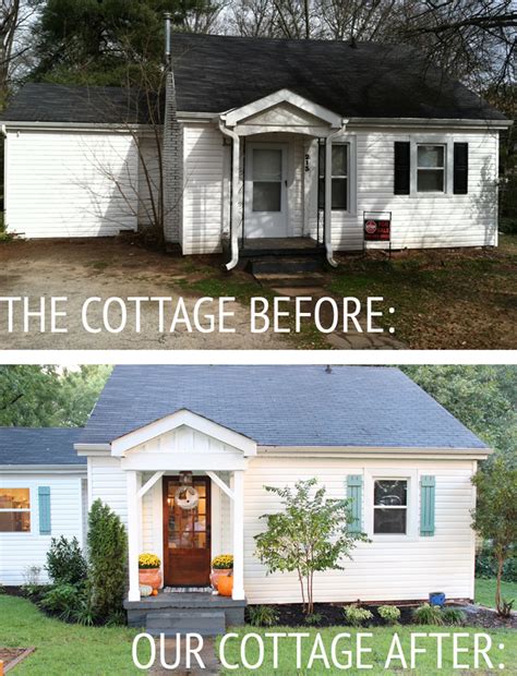 Our Cottage Exterior Before And After