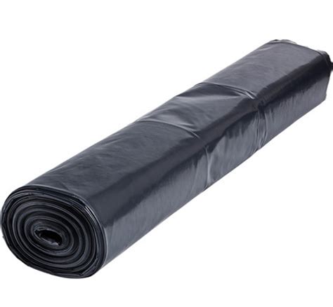 Black Plastic Polythene Sheeting 4mt Wide Dpm Rolls Sheet Tarps Uk