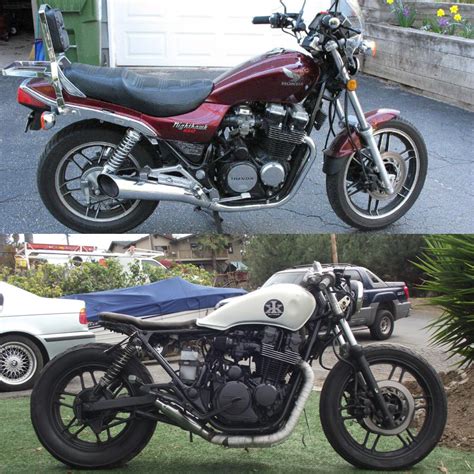 I've taken a stock 1983 honda nighthawk 650 and for the past few months. Before & after: 1983 CB650SC Nighthawk | Cafe racer ...
