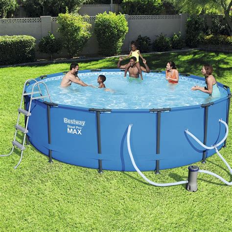 Buy Bestway Steel Pro Max Swimming Pool Set With 1000 Gph Filter Pump 15 X 42 Online At Lowest