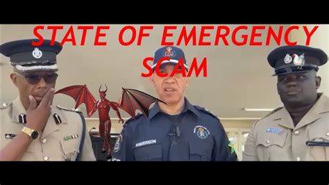 jamaica state of emergency scam youtube