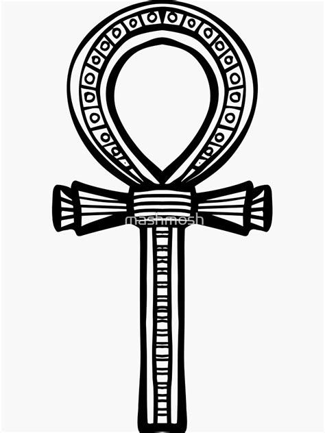 Ancient Egypt Symbol Ankh Key Of Life Eternal Life Egyptian Cross Sticker For Sale By