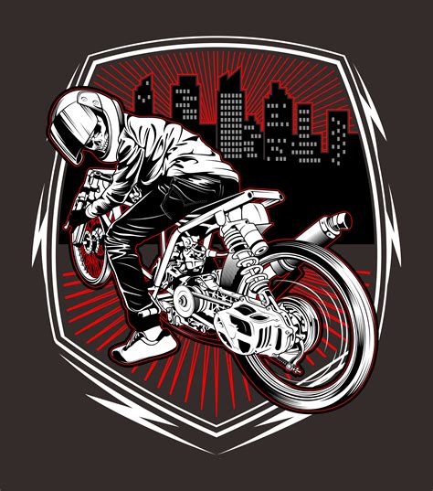 Skull Motorcycle Racing Hand Drawing Vector 540703 Vector Art At Vecteezy