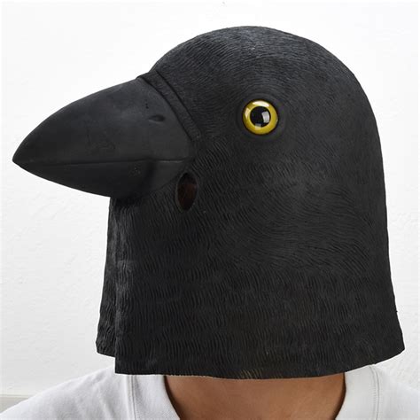 Buy Look Up The Crow Head Masks Adult Realistic Animal