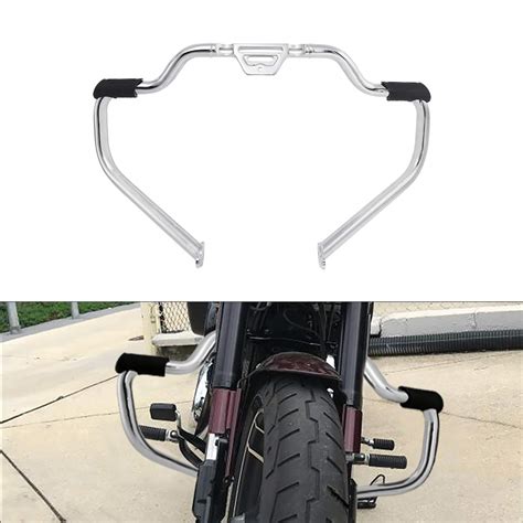Buy Mustache Engine Guard Highway C Bar For Harley Softail Boy Chrome Online At