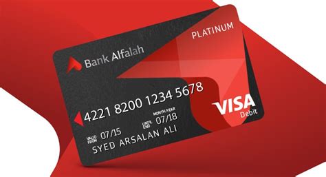 The debit card is available as both a physical and a virtual card. Alfalah Visa Platinum Debit Card - Bank Alfalah