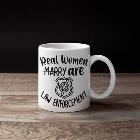 Real Women Are Cops Mug Funny Woman Cop Coffee Mugs Female Etsy Uk