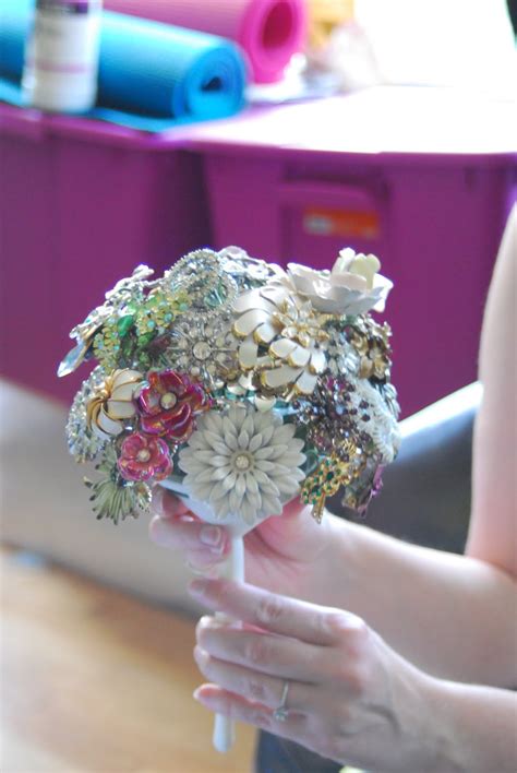 Wedding bouquet holder bridal floral flower handle lace edge collar decor white. The Seamstress of Avalon: Brooch Bouquet DIY: Part 1