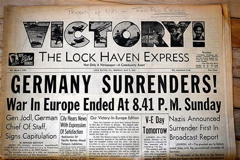 Nazis Surrender Ending World War Ii In Europe News Sports Jobs