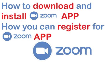How To Download And Install Zoom App How To Register Zoom App How