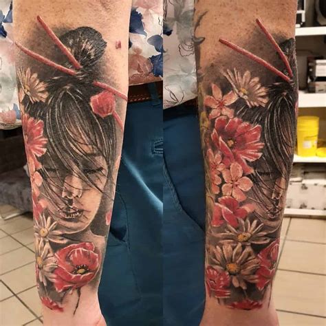 Geisha Tattoo Realistic Pics