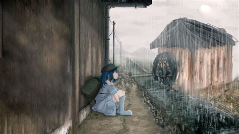 Anime Girl Rain Wallpapers Wallpaper Cave