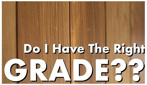 Cedar Grades: How Do I Know The Difference? - TimberTips - YouTube