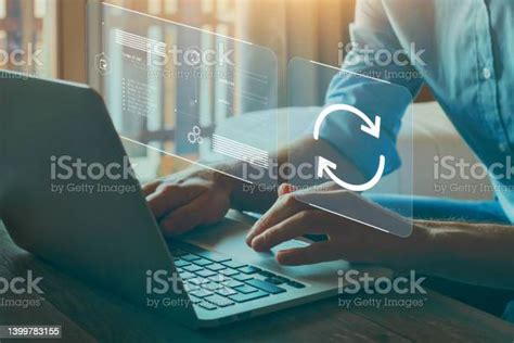 Update Upgrade Concept Download And Install New Software Stock Photo