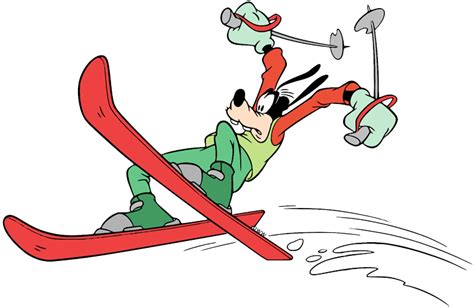 Goofy Skiing Clip Art