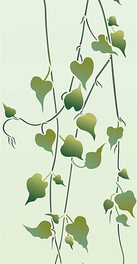 Oversize Garden Vine Stencil Henny Donovan Motif