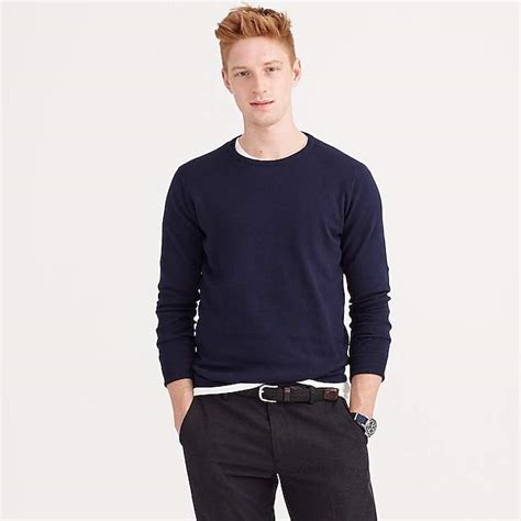 Jcrew Slim Cotton Cashmere Crewneck Sweater Shopstyle