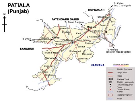 Patiala पटियाला, पंजाब, (as, p.521). Maps
