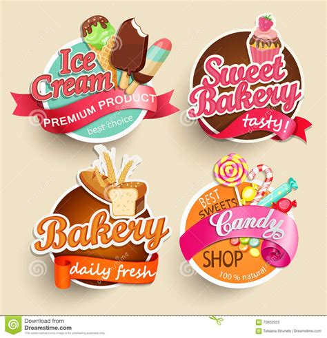 Your resource to discover and connect with designers worldwide. Food Labels And Stickers. Stock Vector - Image: 70822023