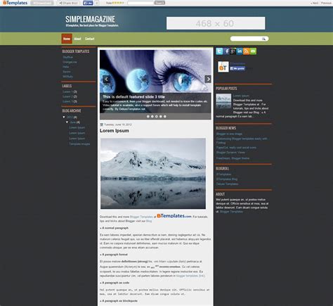 Top Magazine Journal Blog Template - 11  Free Sample, Example Format | Free & Premium Templates