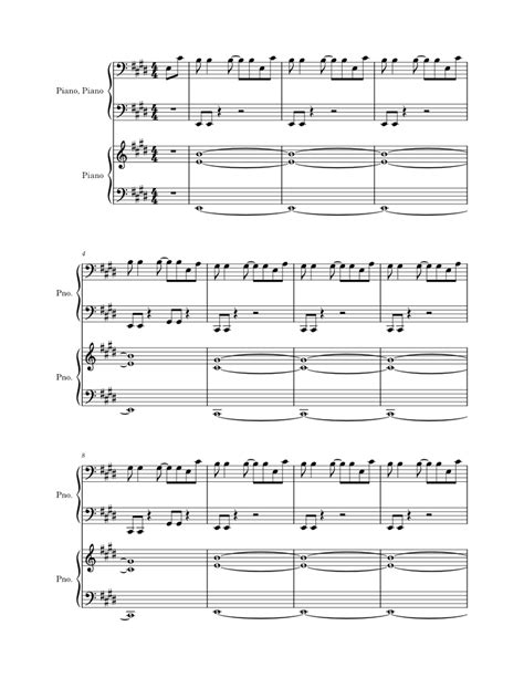 Sex On Fire Kings Of Leon Sheet Music For Piano Piano Duo