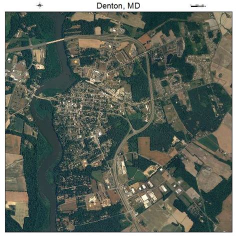 Aerial Photography Map Of Denton Md Maryland