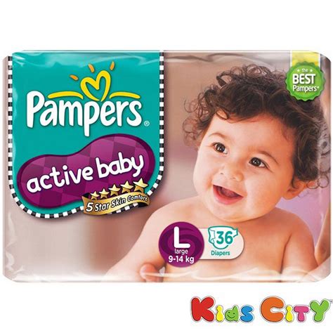 Pampers Active Baby Diapers Large 36 9 14kg