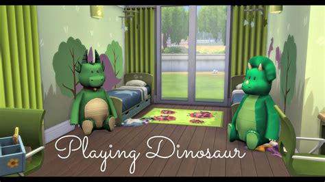 Sims 4 Room Build Playing Dinosaur Youtube