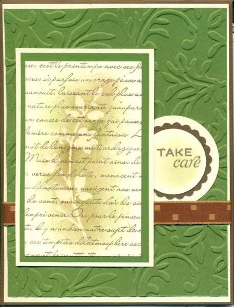 Take Care Cards Handmade Scrapbook Cards Card Craft