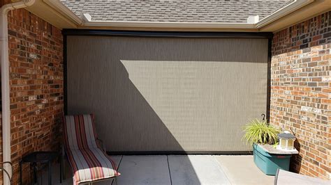 Motorized Patio Screens And Retractable Shades Sunset Outdoor