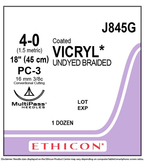 Medical Equipment And Supplies Medical Supplies Suture Vicryl 4 0
