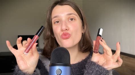 Asmr Lipgloss Application Mouth Sounds Youtube