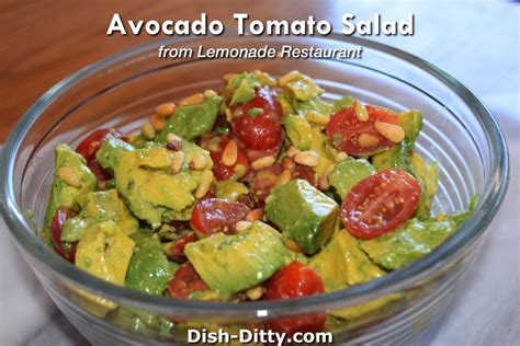 Avocado Tomato Salad Recipe From Lemonade Restaurant Dish Ditty