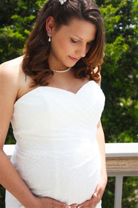 Beautiful Pregnant Bride Celebrate Wedding Pinterest
