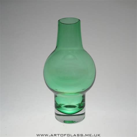 Riihimaki Green Glass Vase Green Glass Vase Vase Glass