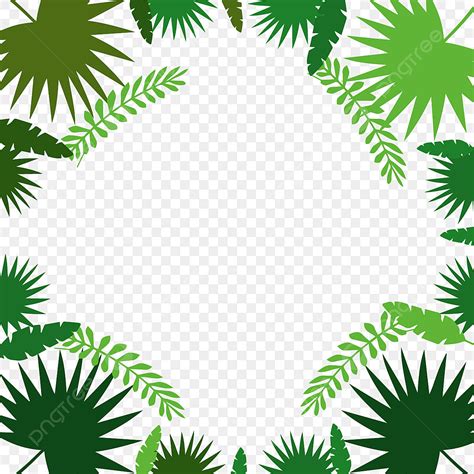 Tropische Grüne Blätter Vektordesign Grüne Blätter Tropische Blätter