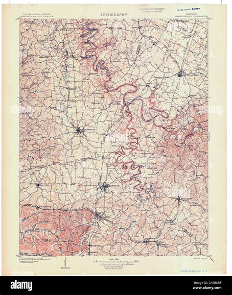 Map Of Harrodsburg Kentucky Cut Out Stock Images And Pictures Alamy