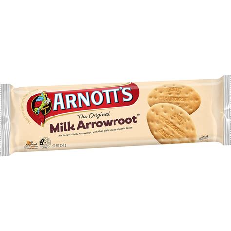 Arnotts Milk Arrowroot Plain Biscuits Biscuits 250g Woolworths