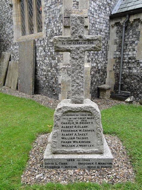 Taverham War Memorial © Adrian S Pye Geograph Britain And Ireland